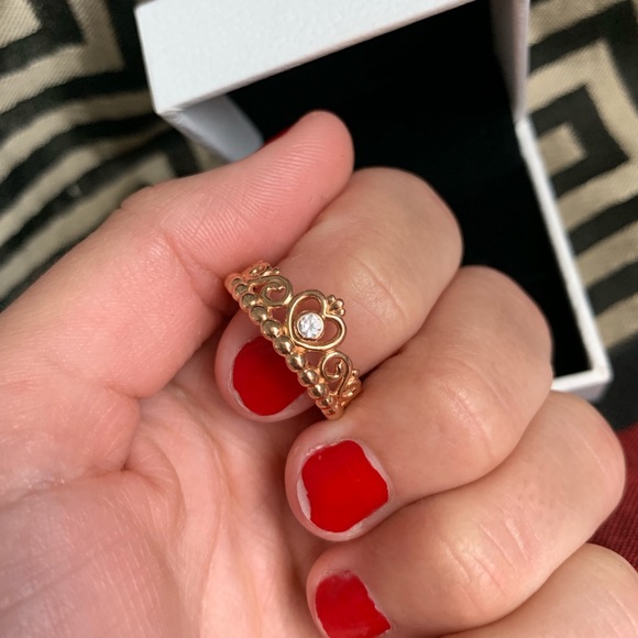 rose gold pandora princess ring - Picture 4 of 5